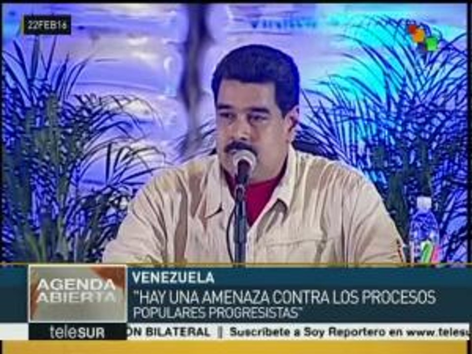 Nicolás Maduro: Derecha amenaza procesos progresistas de AL