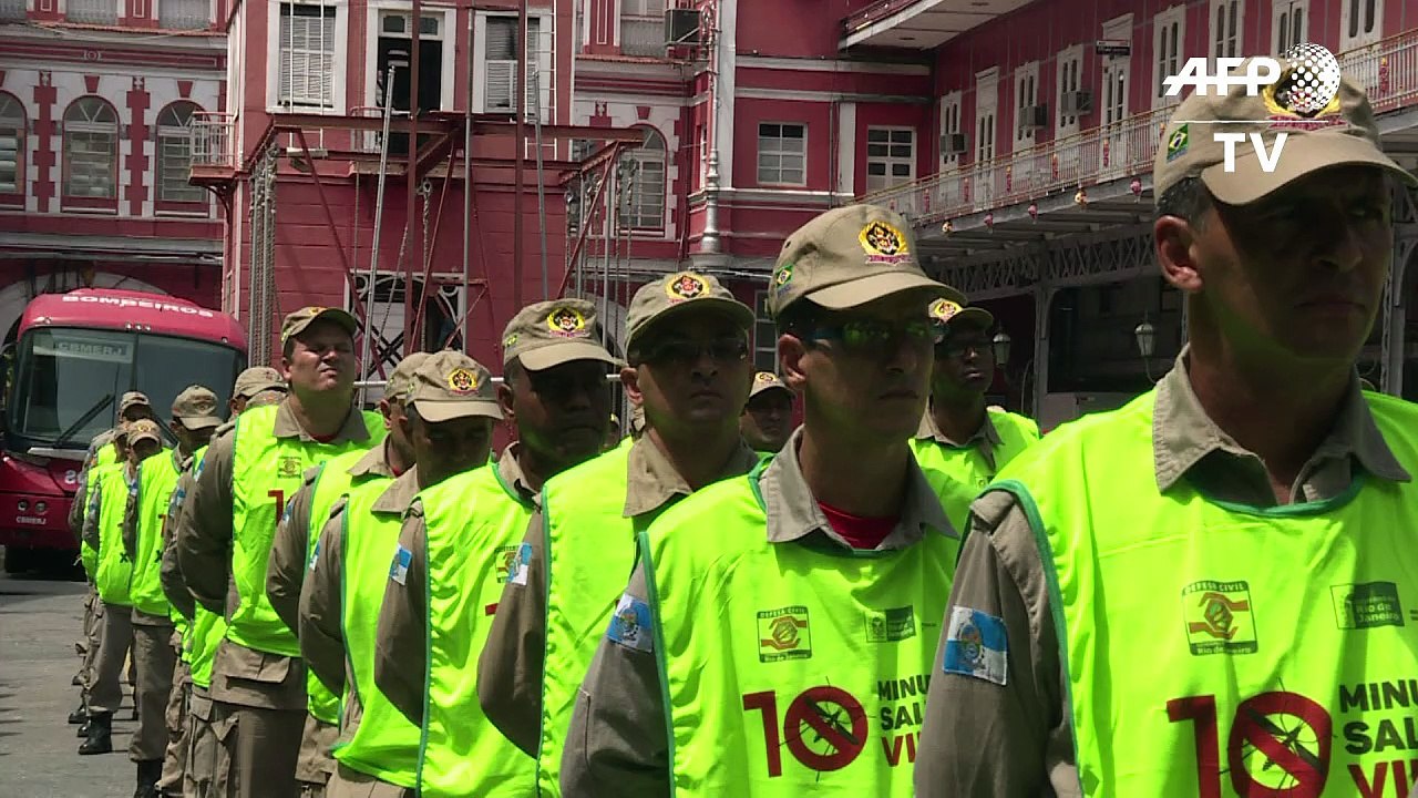 Rio de Janeiro firefighters, drones join Zika battle