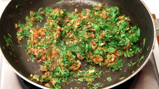 Palak Baingan Bharta - Quick And Easy Homemade Eggplant Mash With Spinach Recipe By Ruchi Bharani