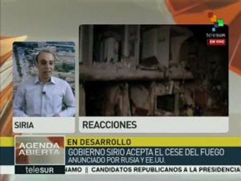 Sirios dudan que acuerdo de cese al fuego se cumpla