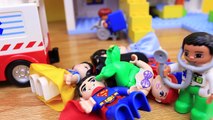 Lego Duplo Big City Hospital Saves Batman, Disney Princess & Superman   Doc McStuffins Ambulance