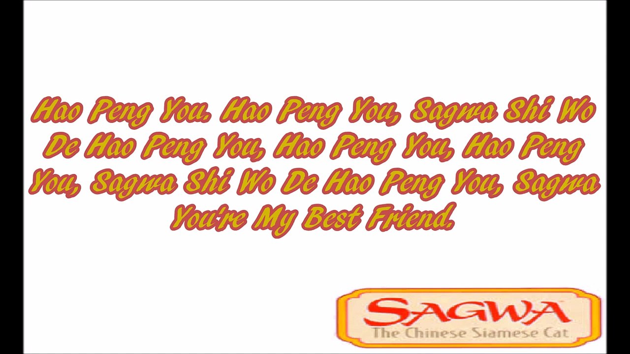 Sagwa The Chinese Siamese Cat Theme Song Lyrics