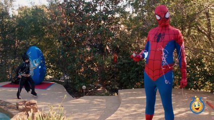 Best Action Scenes of 2015 Spiderman vs Batman Real Life Superhero Battle Fun Kids Video