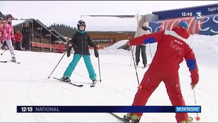 Vacances : aux Saisies, les cours de ski rencontrent un franc succès