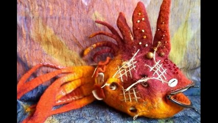 Косметичка из валяной шерсти