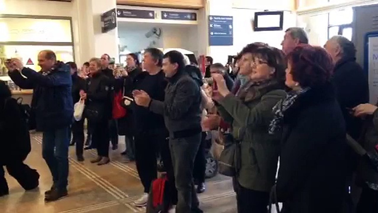 La chaleur monte en gare de Reims