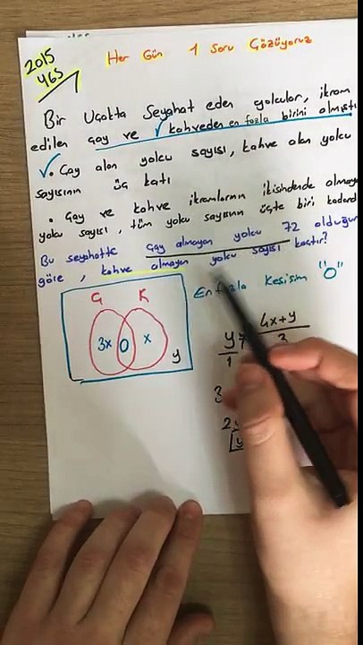 2016 YGS Şifresi- -Kümelerden Bu Tarz Soru Gelebilir-Her Gün Bir Soru