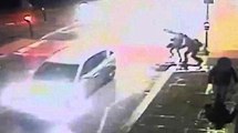 Caught on CCTV Man tries to Grab a woman in busy road
