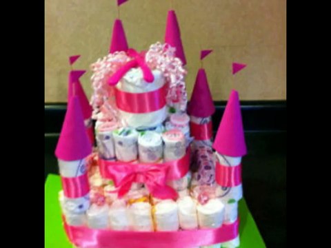 Замок из памперсов