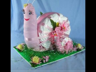 Улитка из памперсов