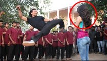 OMG!!! Tiger Shroff Almost Hits Shraddha Kapoor During Stunt