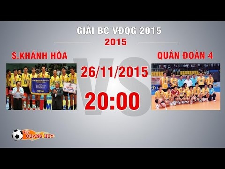 S.Khánh Hòa vs Quân Đoàn 4 - BK2 Giải BC VĐQG 2015 | FULL
