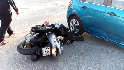 Τροχαίο στο Παγκράτι Λαμίας 1