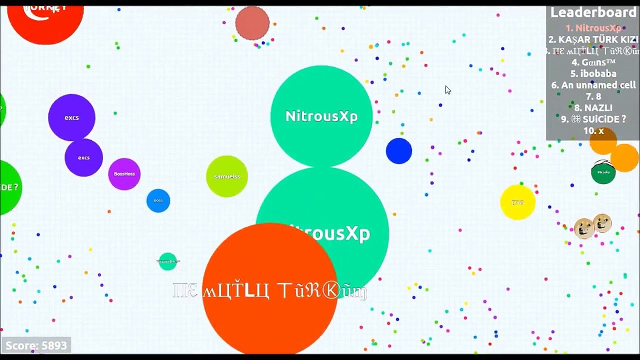 Agar.io Gameplay 10k mass Pissing people off !
