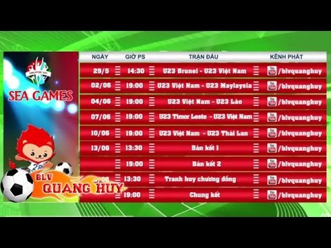 Lịch thi đấu trực tiếp Bóng đá Nam SEA Games 28