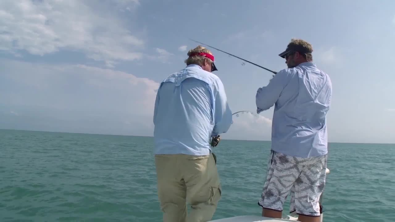 Jumping Two Tarpon - One Cast