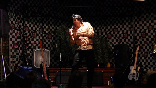 Mario Kombou sings 'Just Pretend' Elvis Week 2015