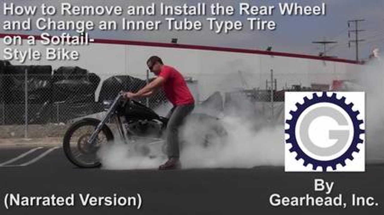 How to remove, change, and install a rear tire/wheel (softail)