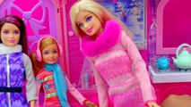 Barbie Cozy Cabin Life In The Dreamhouse Sisters House Playset Skiing, Snowboarding Toy Un