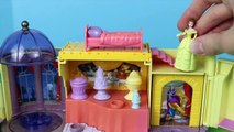 Beauty and The Beast Belle Disney Princess Castle Polly Pocket Toy Review DisneyCarToys