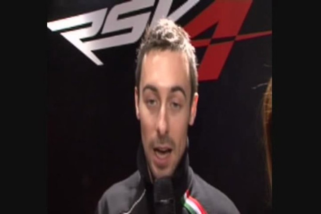 2012 Aprilia WSBK Team Intro - Eugene Laverty Interview