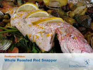 Whole Roasted Red Snapper
