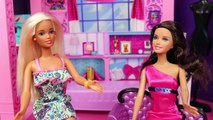Frozen Elsa, Barbie Princess Vera House Party Spiderman & Mike The Merman DisneyCarToys Barbie Fight