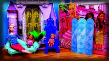 BARBIE RUINS CHRISTMAS 24 Days of Barbie Advent Calendar   Frozen Elsa Kids Babysitting