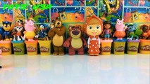 Peppa Pig Свинка Пеппа Masha i Medved Маша и Медведь open Disney Surprise Eggs Frozen Toys
