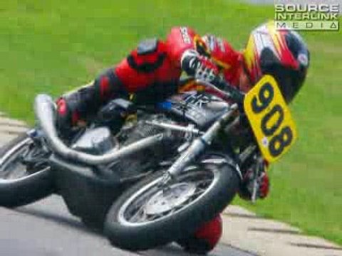 Motorcyclist’s Ari Henning and Racing Legend Dave Roper Battle it Out at the AHRMA Races at Virginia International Speedway
