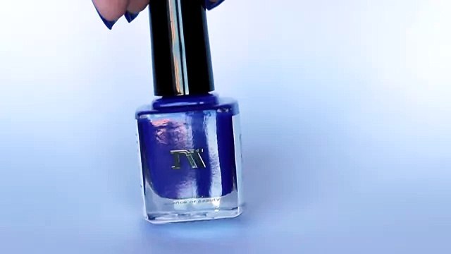 Снежный френч маникюр Зима 2016 + Обзор лака Masura 904-90 Яркий кобальт