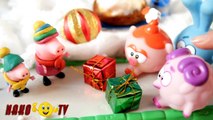 Смешарики Мультик из игрушек Свинка Пеппа и смешарики празднуют новый Год Peppa Pig