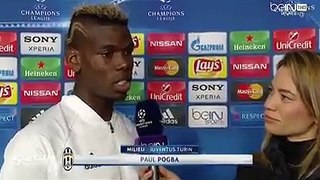 Paul Pogba Aprés Match  -Juventus 2 - 2 Bayern Munich