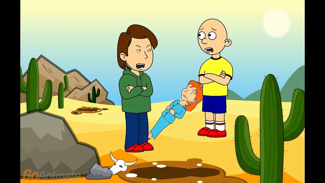 Caillou Pushes Rosie Into The Quicksand/ Grounded!