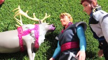 Anna Kidnapped! Frozen Family Kids, Anna, Kristoff CAMPING TRIP & HANS! Barbie Parody DisneyCarToys