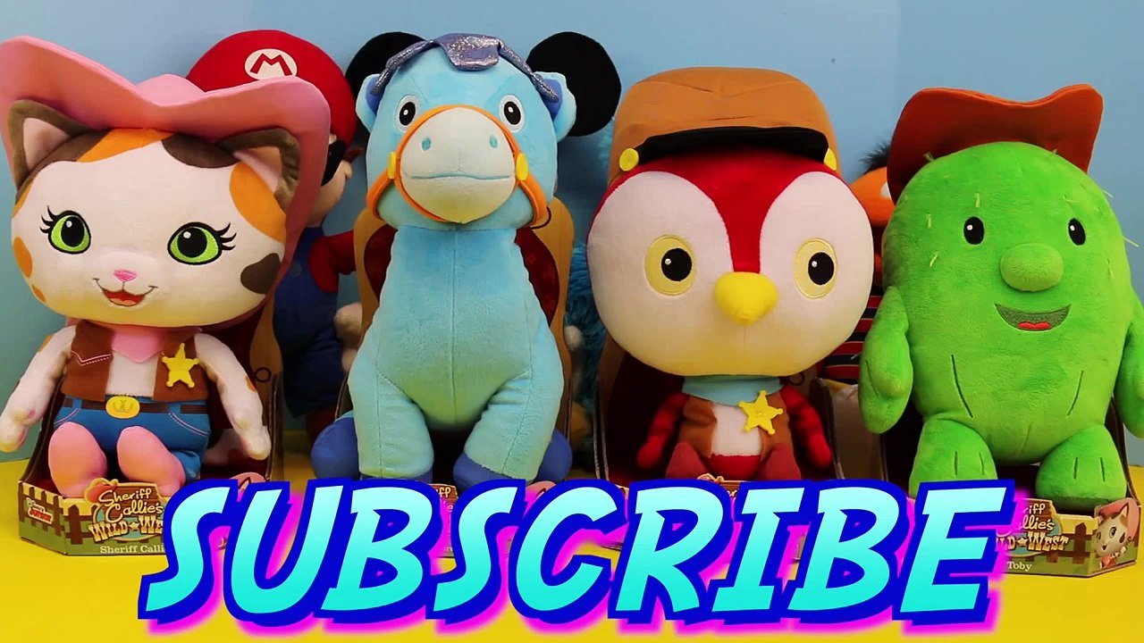 Sheriff Callie Wild West Plush Toys Sparky is Kidnapped Cookie Monster and Deputy Peck Find Him