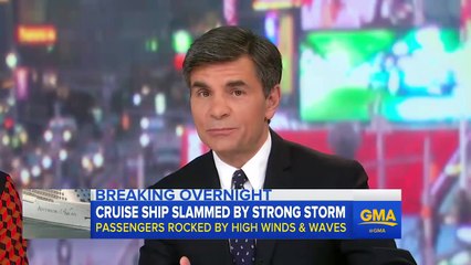 Bahamas Bound Cruise Ship Caught in Hurricane Force Winds