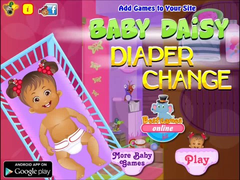 Baby Daisy Diaper Change-Fun Video for Little Babies-Caring Games