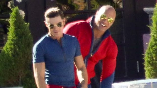 Dwayne 'The Rock' Johnson and Zac Efron Start Filming Baywatch
