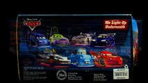 7-Cars Light Up Deluxe Die Cast Cars Toons Maters Tall Tales Mcqueen Wingo Boost Disney Cars Toys