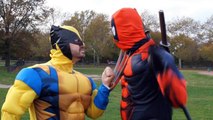 Wolverine vs Deadpool - Marvel IRL - Superheroes in Real Life - Real Life Superhero Battle