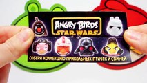 Cool Birds - Angry Birds! Collection Big Surprise Eggs - Yoda Chubaka Luke Leia Play Doh злые птички