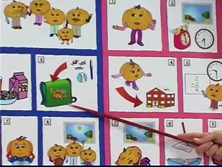 1st Person Daily Actions 6: What time? Kids ESL English Grammar Cartoon for Children by Pu