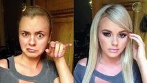 Wunder-make-up, Schrecken vor und nach dem make-up. Miracles of makeup horror before and after make u