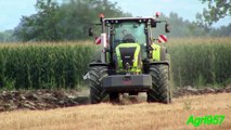 AXION 950 & 3 FURROW ER.MO. PLOUGHING SUMMER 2014 in Italy