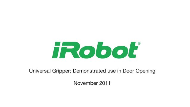 Jamming Gripper opening a door