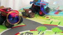 Mater Popping Bubbles Disney Cars Lightning McQueen Blowing Bubbles Cars Monster Trucks