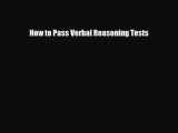 [PDF] How to Pass Verbal Reasoning Tests Download Full Ebook