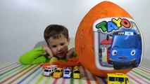 Тайо автобус большое яйцо сюрприз распаковка игрушки машинки Tayo giant surprise egg with toys