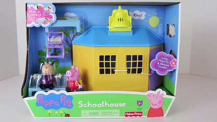 Peppa Pig Schoolhouse Peppa Pig House with Madame Gazelle Peppa Pig Draws Pig School DisneyCarToys